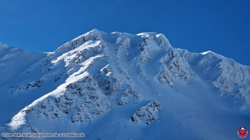 2026-01-16, Západné Tatry, Salatín, prelyžovaný aj centrálny žľab aj Y